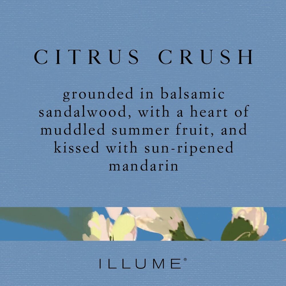 ILLUME Go Be Lovely Citrus Crush Candle Flourish Glass Brand New NWT - Picture 2 of 5